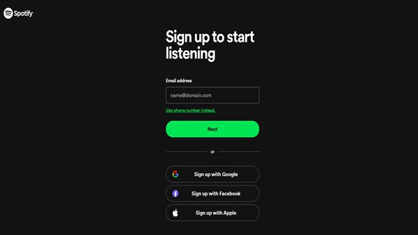como se inscrever no spotify q2024